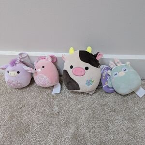 Easter Squishmallow 4 Pack Bundle- Peter, Miley, Delzi, and Connor